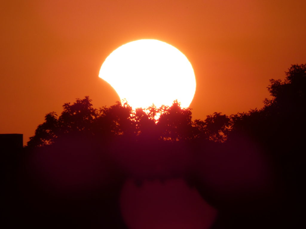 Partial Solar Eclipse, 10 June 2021, near Minneapolis