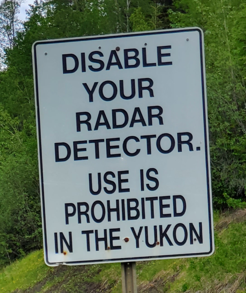 Yukon welcome signs