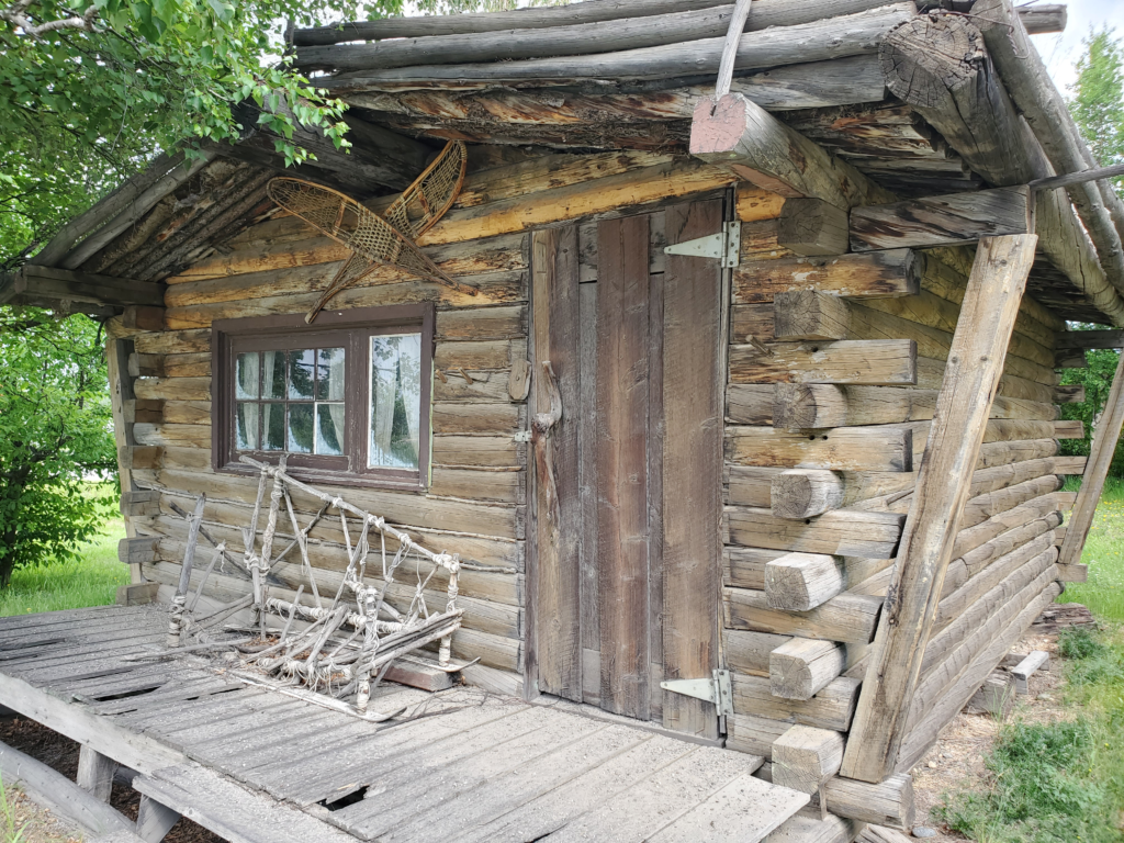 Preserved pioneer cabin, Delta Junction, Alaska