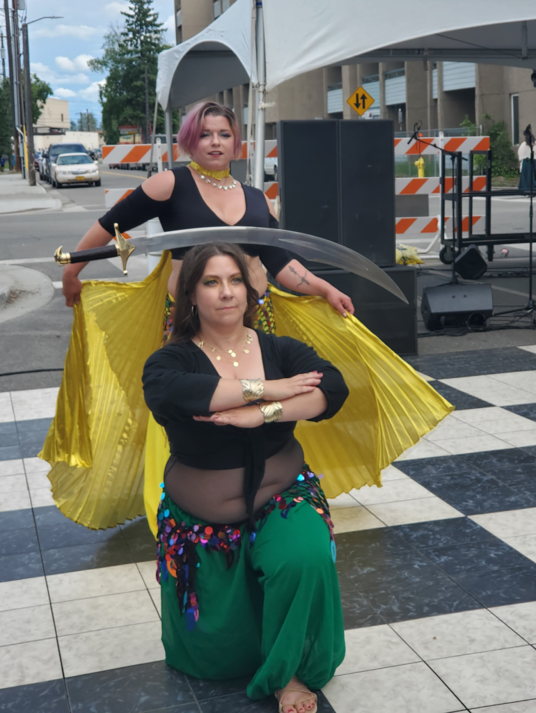 Fairbanks belly dancers looking sharp.