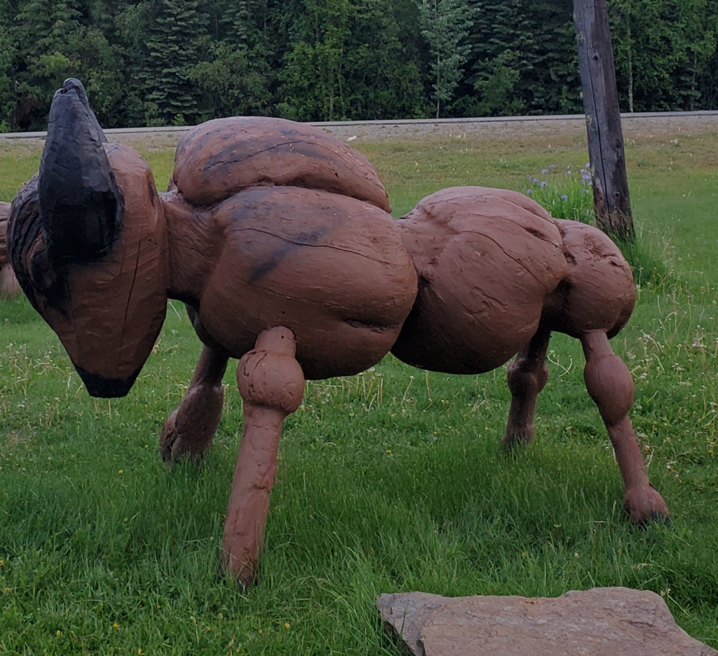 The Knotty Shop. Burl bison.