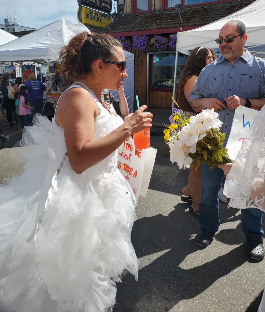 Fairbanks summer solstice street fair. You don't need an occasion to dress up.