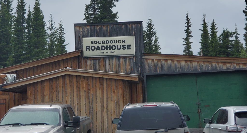 Nothing functional left of this historic roadhouse except the sign