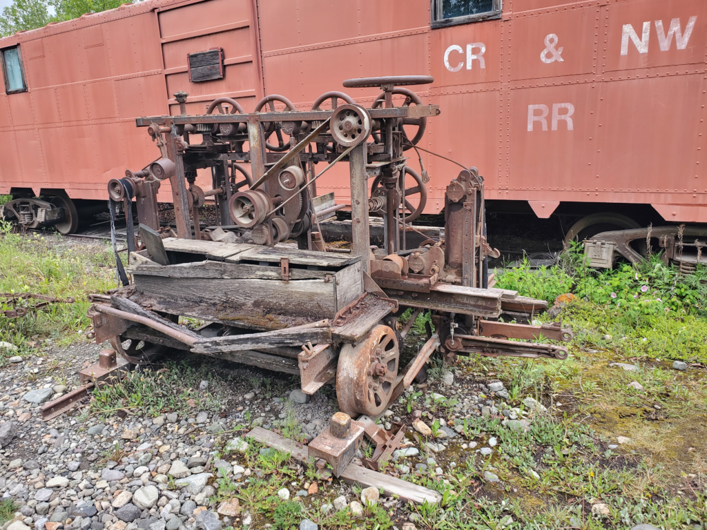 Motorized railroad work car, McCarthy, Alaska