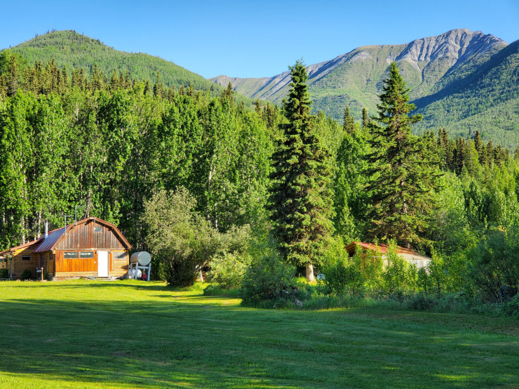 Morning at Aspen eadows B&B, McCarthy, Alaska.