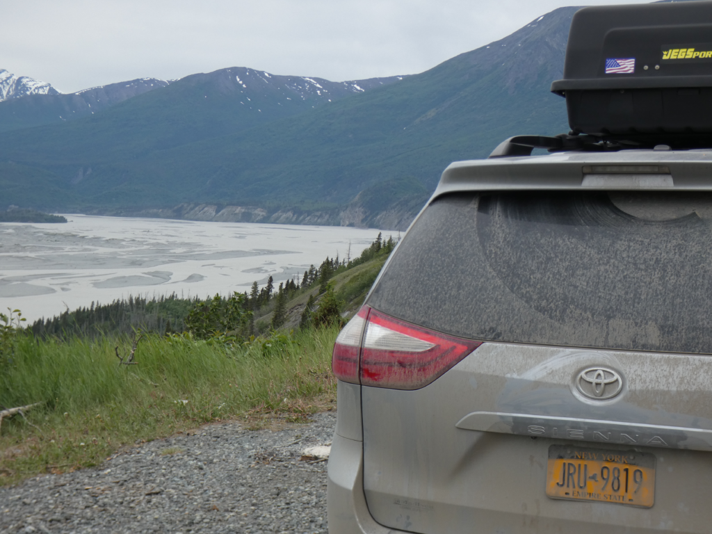 Almost back to pavement. Confluence of the Chitina and Copper Rivers.