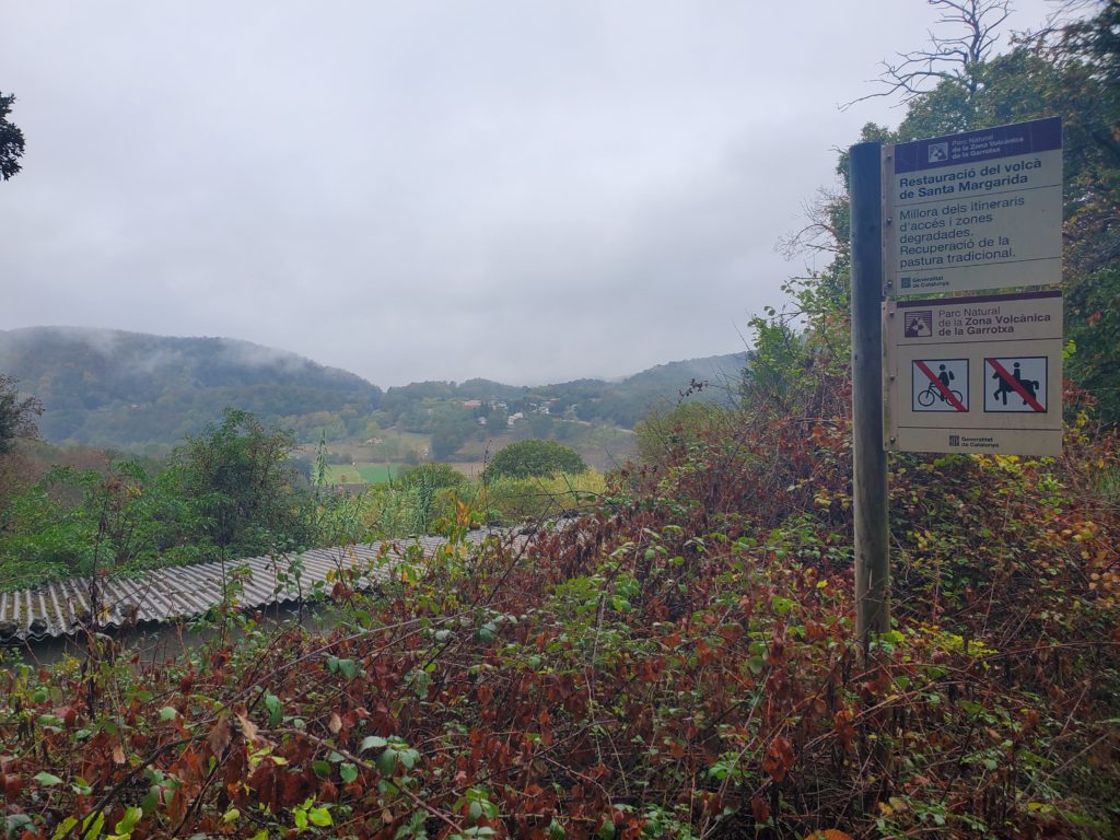 Best available view of the Santa Margarita crrater from the heavily forested rim