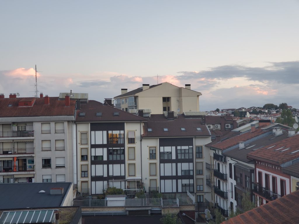 View from Carlos' apartment in Irún