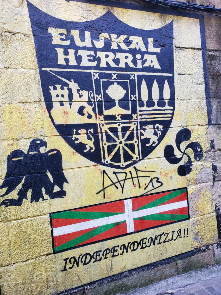 Basque independence poster. The issue has been settled.