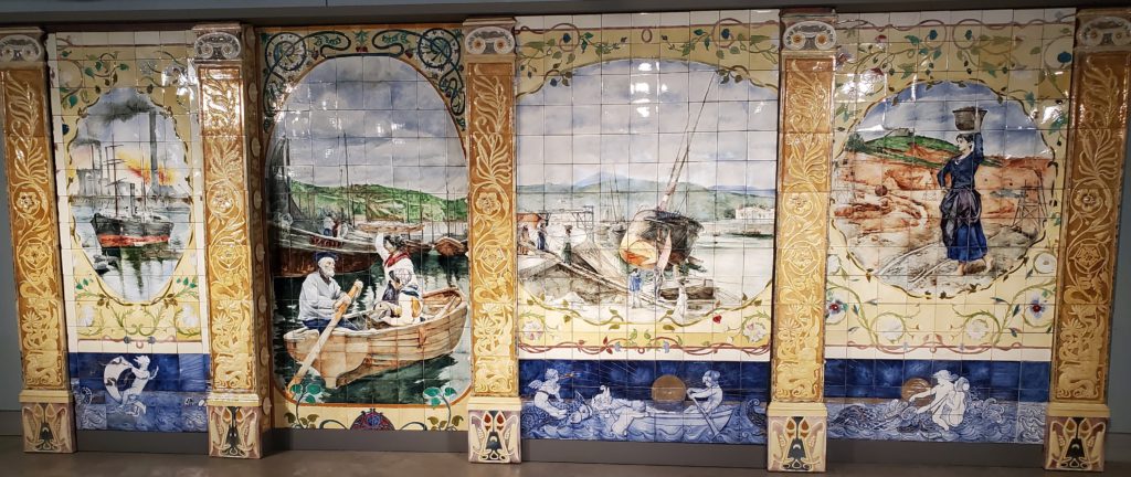 Sea-themed mosaics from the home of a rich merchant