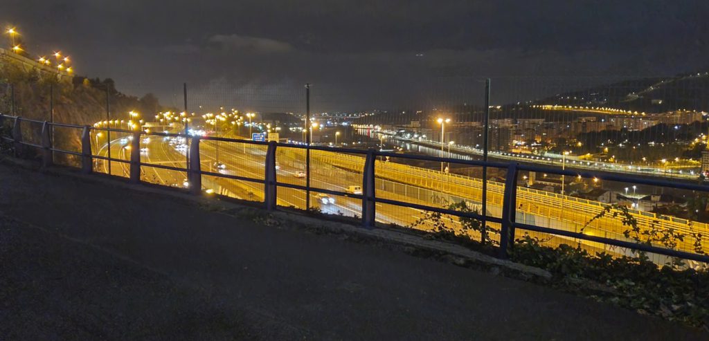 Highway adjacent to Bilbao Hostel