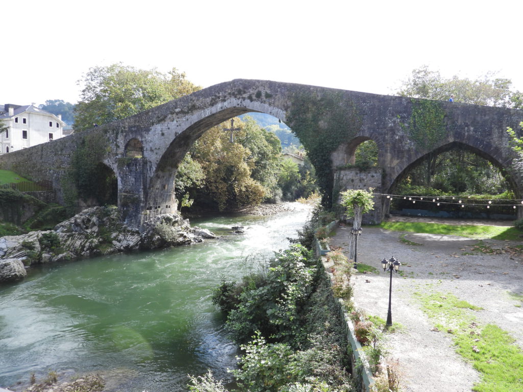 Roman bridge across the Sella River