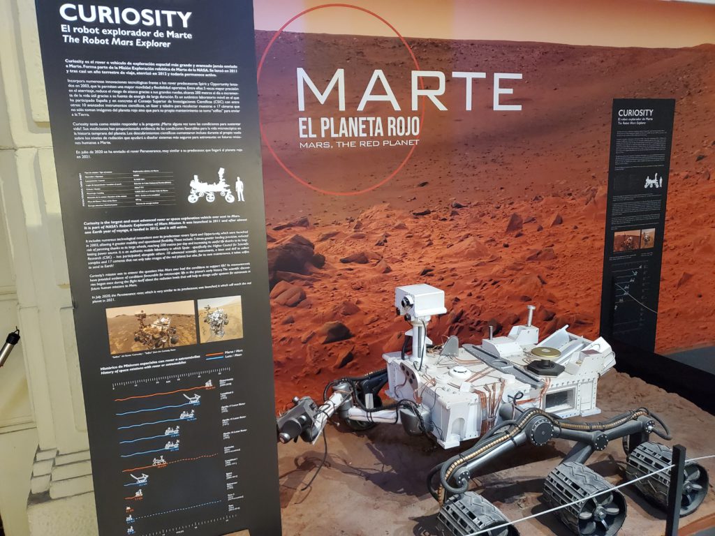 Mars exhibit at the science museum