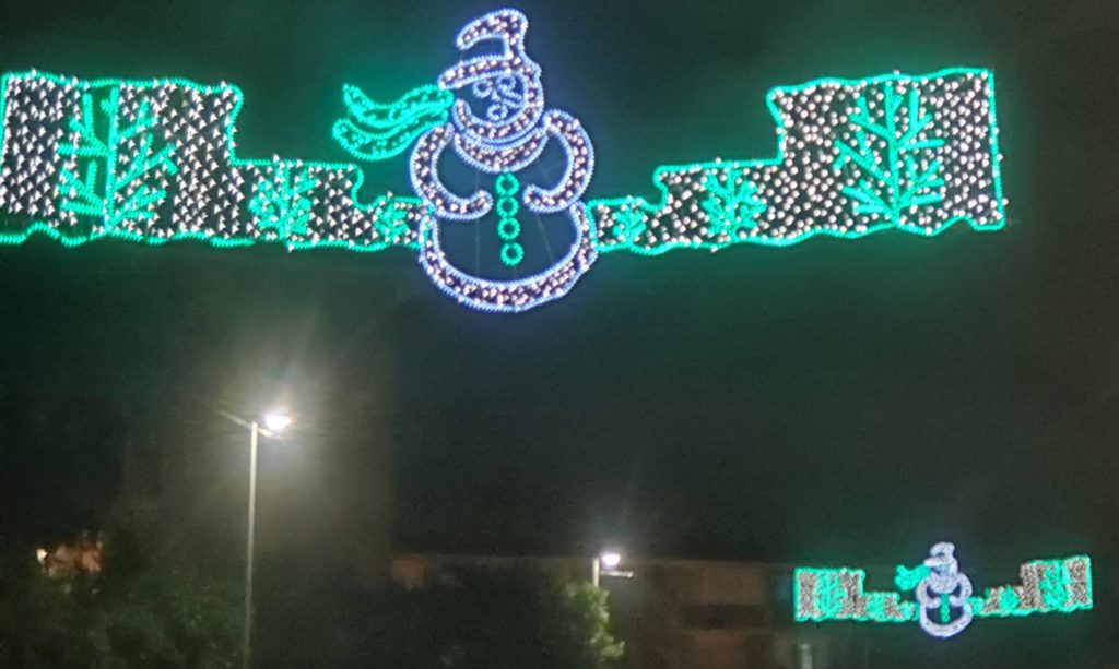 Christmas lights in the Sevilla suburbs