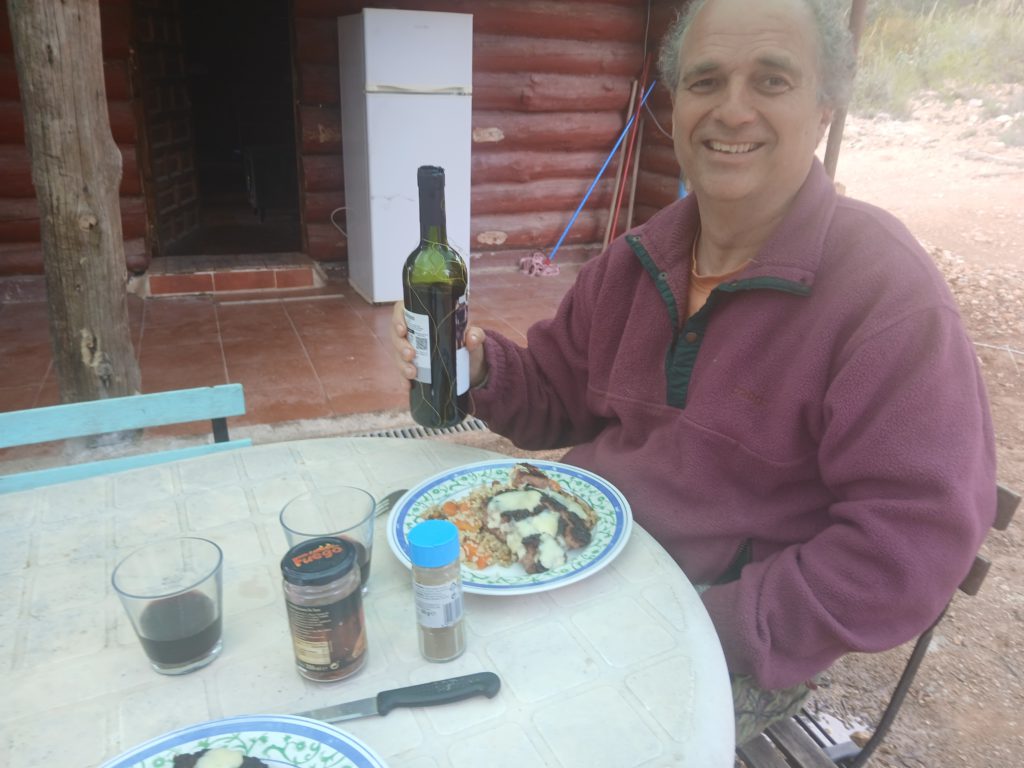 Dinner at the cabin
