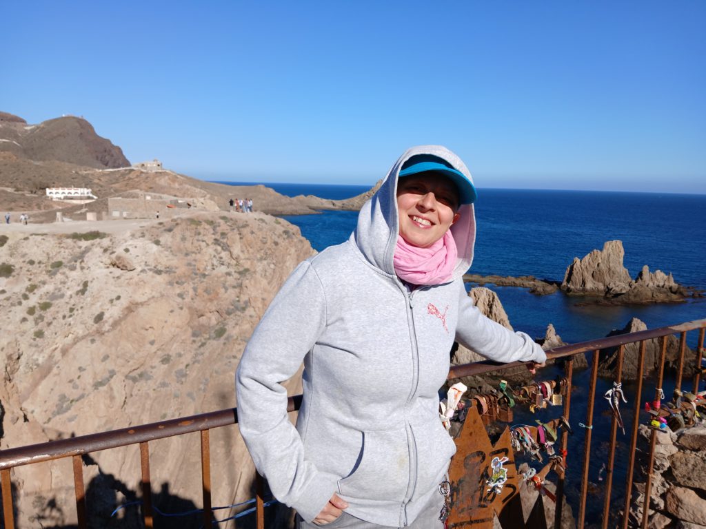 Andreea. Spaniards are cold this time of year while I run around in a t-shirt.