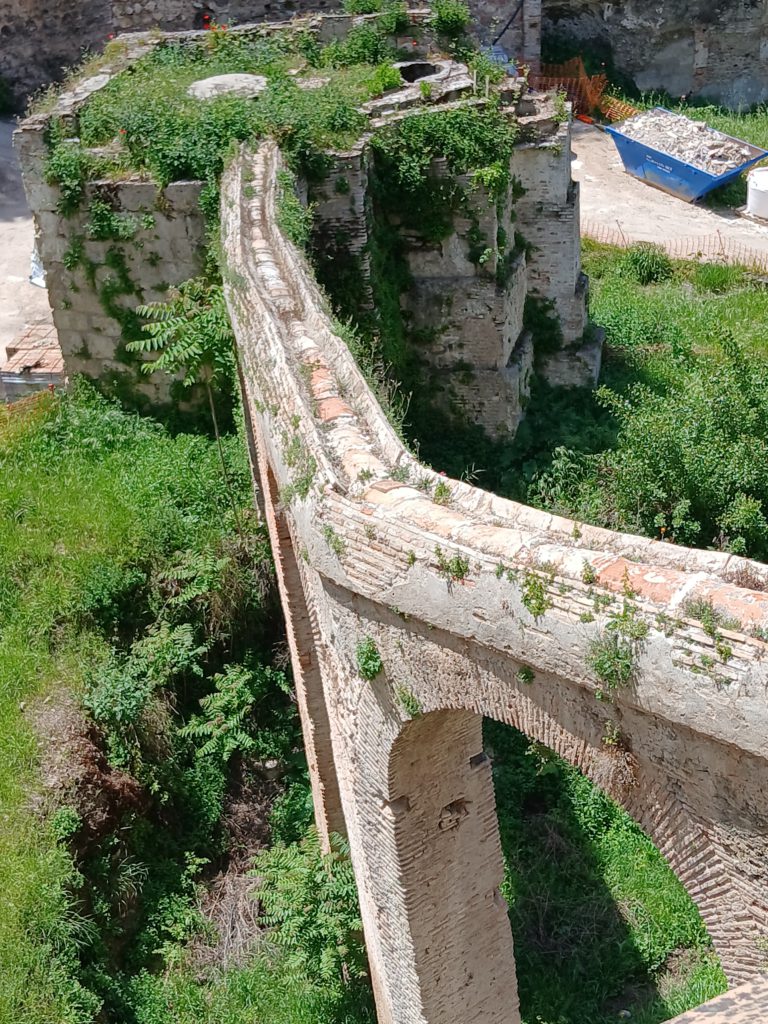 Ancient aqueduct serving the Alhambra