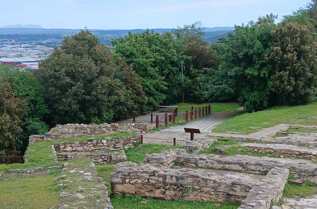 Ruins of Castellum Romana in Catalonia