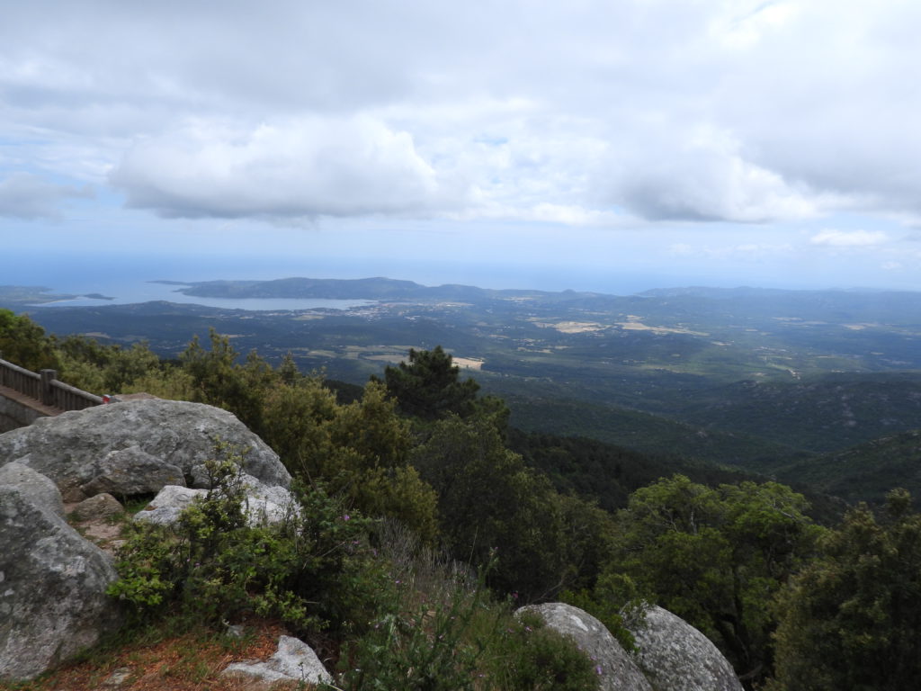 Beginning the long descent to Porto Vecchio, Corsica's largest city and port.