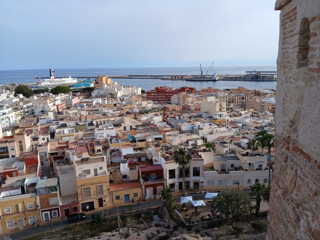 Almería waterfront from Alcazaba