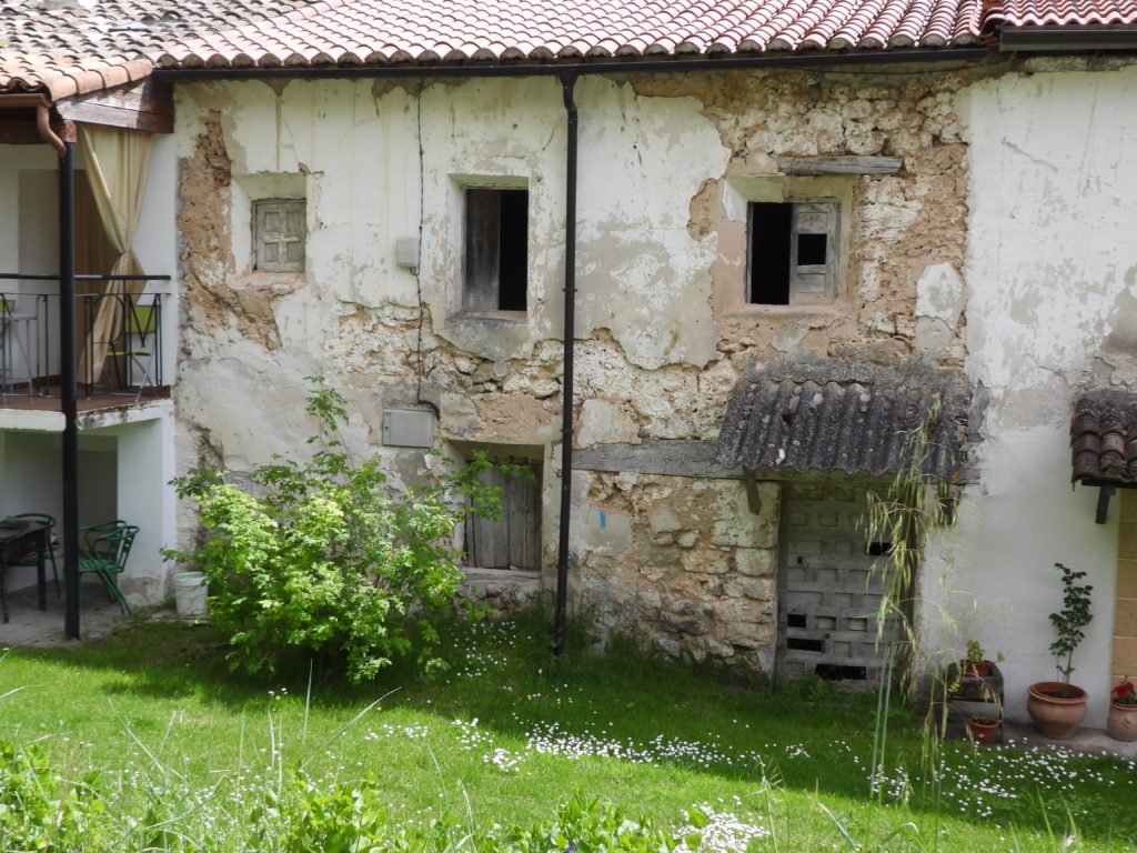 Neglected home in the little community above the cliff