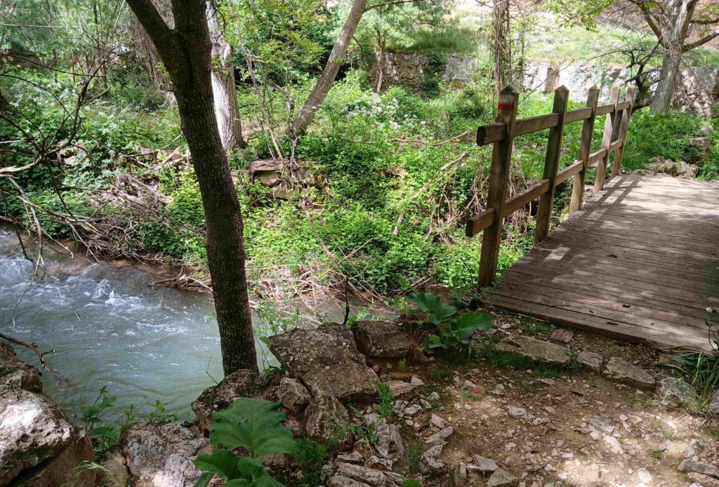 ...a nice footbridge and a wide trail.