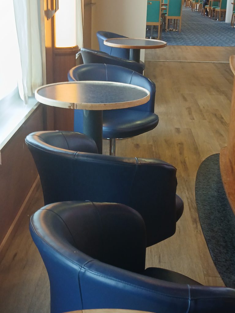 The only all-night chairs on board.