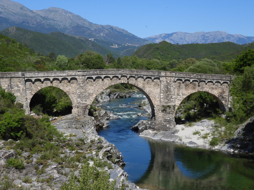 14th century Genoese bridge across the Tavignano River
