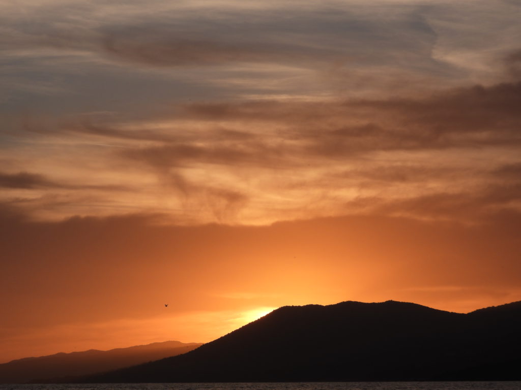 Sunset on Peopriano beach